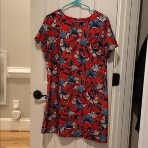 J Crew Short Sleeved Dress